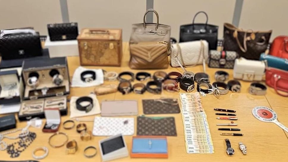 La refurtiva recuperata dalla polizia