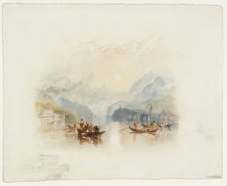 Joseph Mallord William Turner Lake of Como (I), for Rogers's 'Italy' c.1826-7