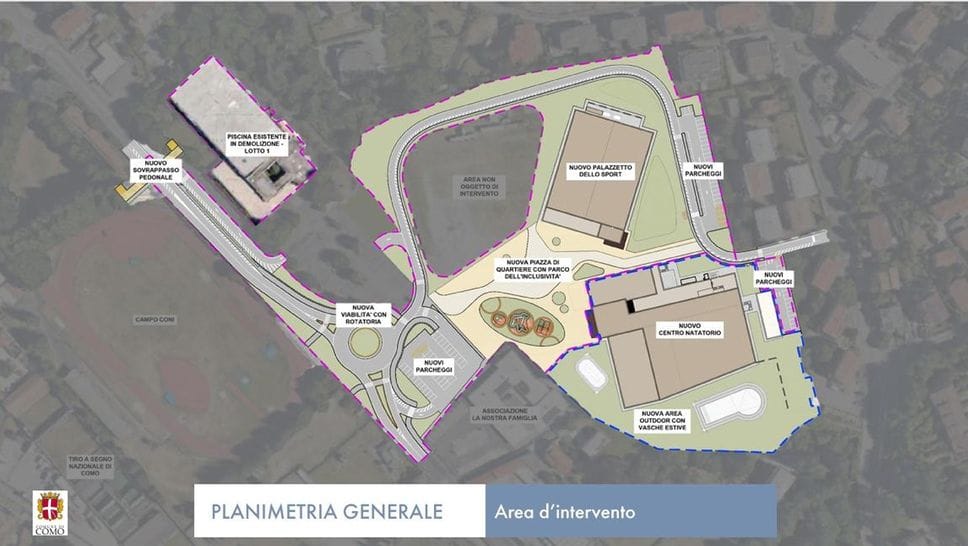 Il progetto della nuova “Cittadella dello sport”