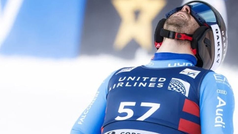 Nicolò Molteni impegnato nella prima gara sulle nevi degli States