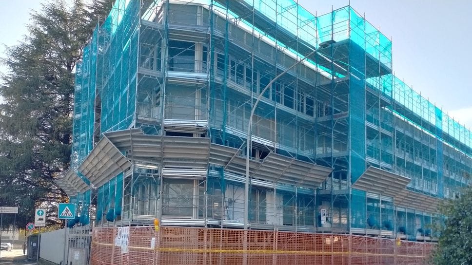 Il cantiere di riqualificazione sul blocco “D” è ripartito