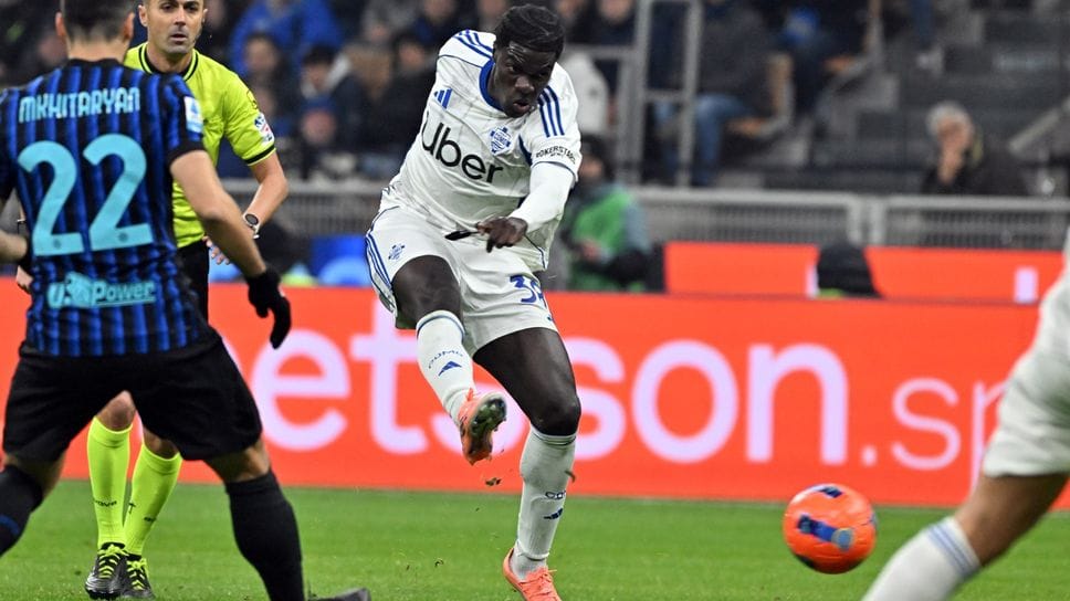 Assane Diao, una sua conclusione contro l’Inter