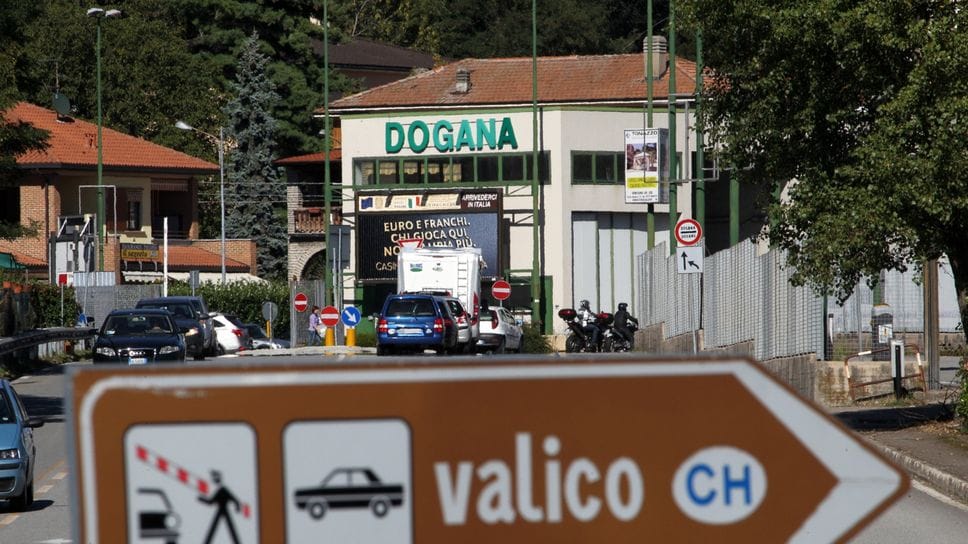 Il valico di frontiera al Gaggiolo