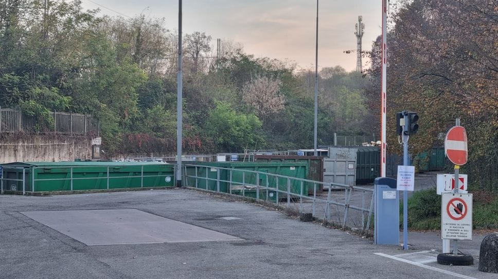 La piattaforma ecologica di via Roma