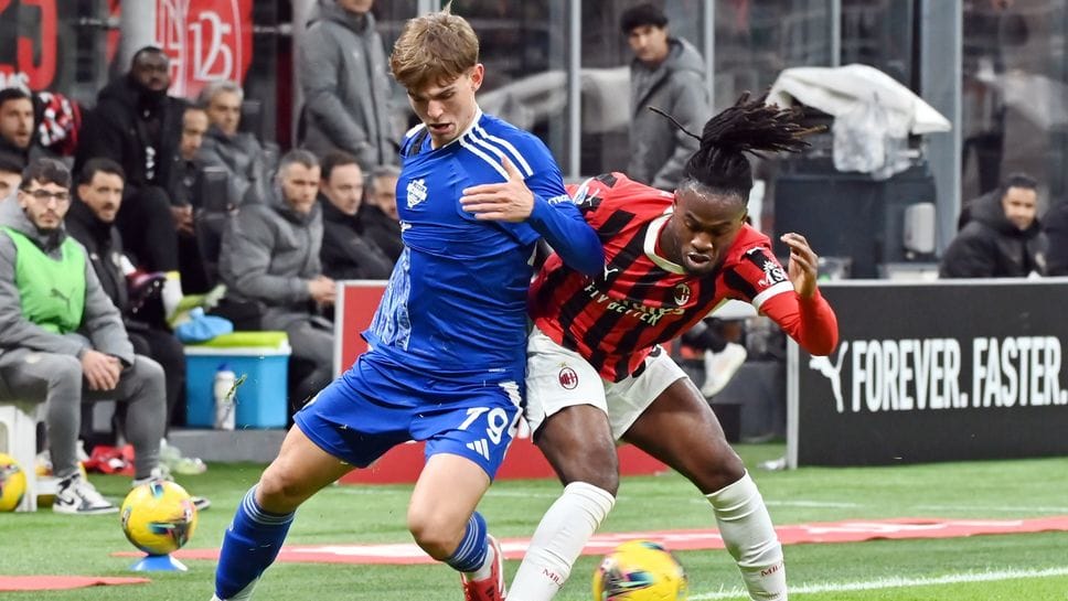 Nico Paz contro il Milan l’anno scorso