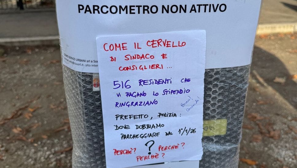 L’appunto autografo del sindaco