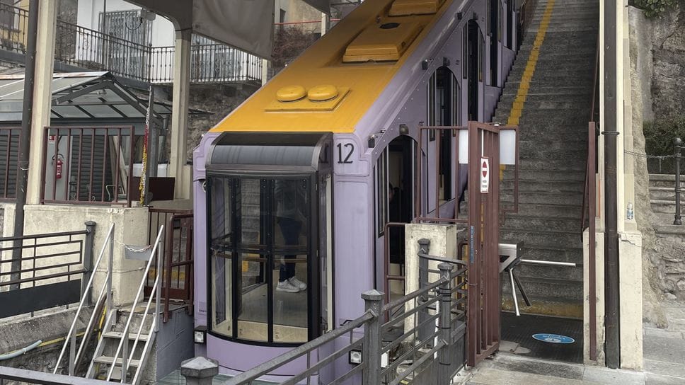 La funicolare a Brunate: stop subito dopo le feste