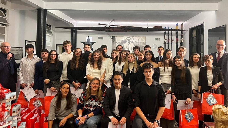 Gli atleti della Lario alla festa di Natale