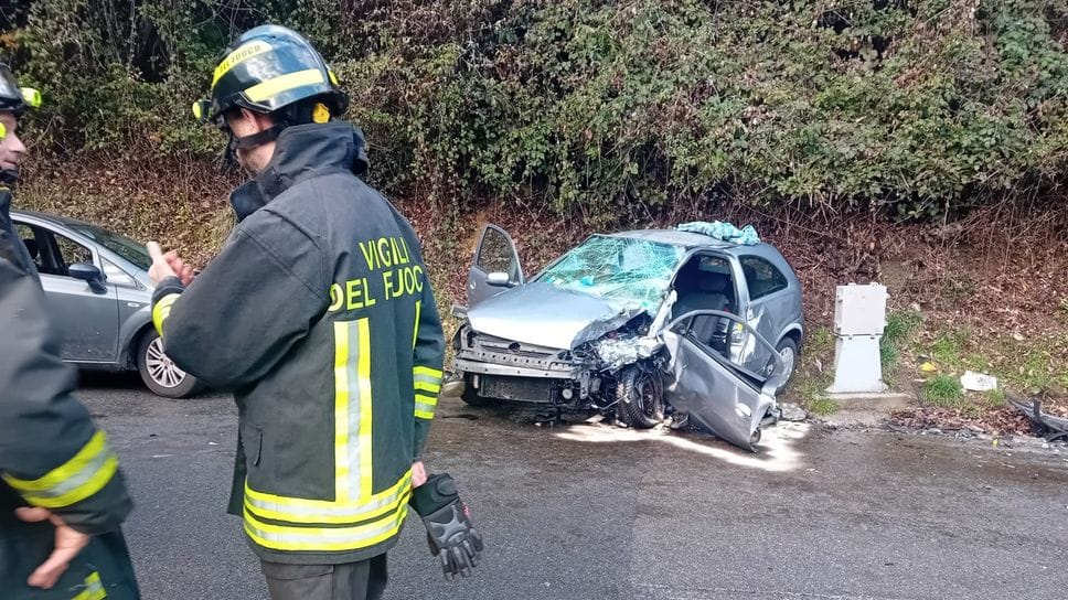 L’impatto tra i due veicoli è stato molto violento