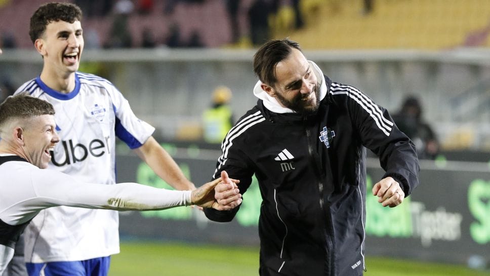 La gioia di Marco Cassetti a fine gara a Lecce