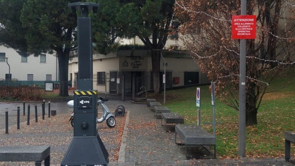 La nuova telecamera anti vandali in centro paese