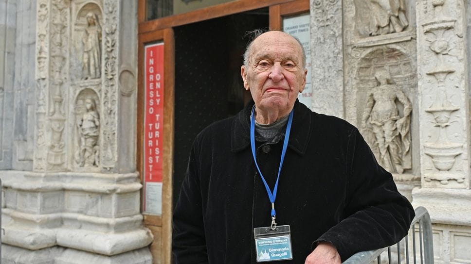 Gianmaria Quagelli l’anno scorso, nel giorno del novantesimo compleanno