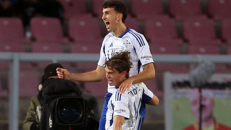 L’esultanza di Nico Paz e Jacobo Ramon