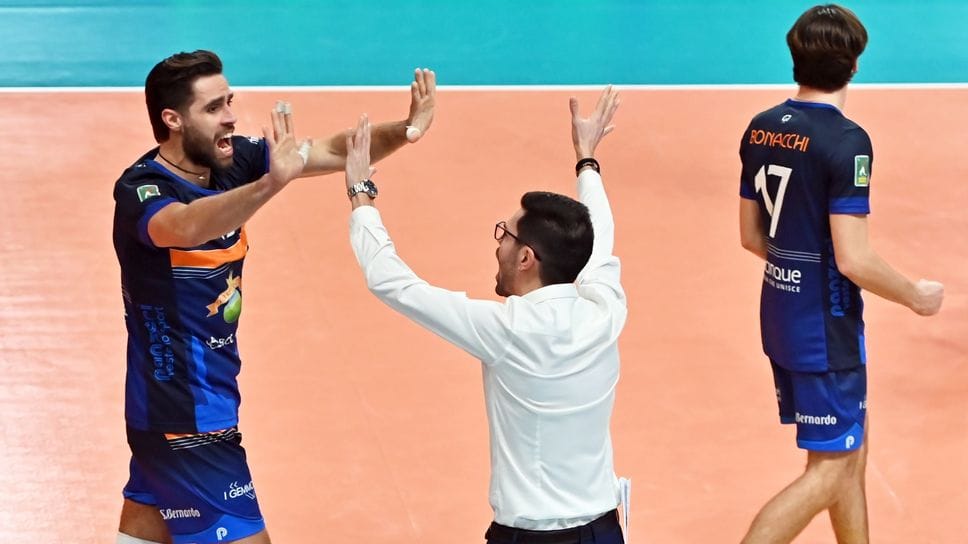 L’esultanza della Campi Reali, capace di battere in casa la capolista Prata di Pordenone