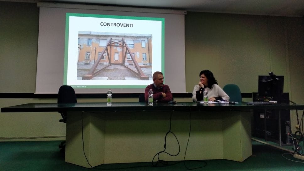 Il sindaco Giovanni Alberti con la collega di Arosio, Alessandra Pozzoli