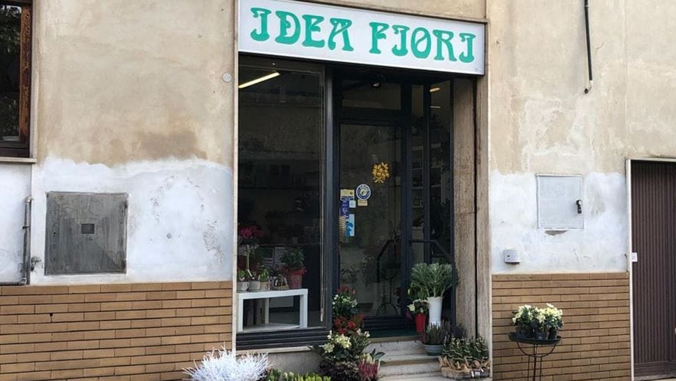 Il negozio di fiori rapinato l’altra sera