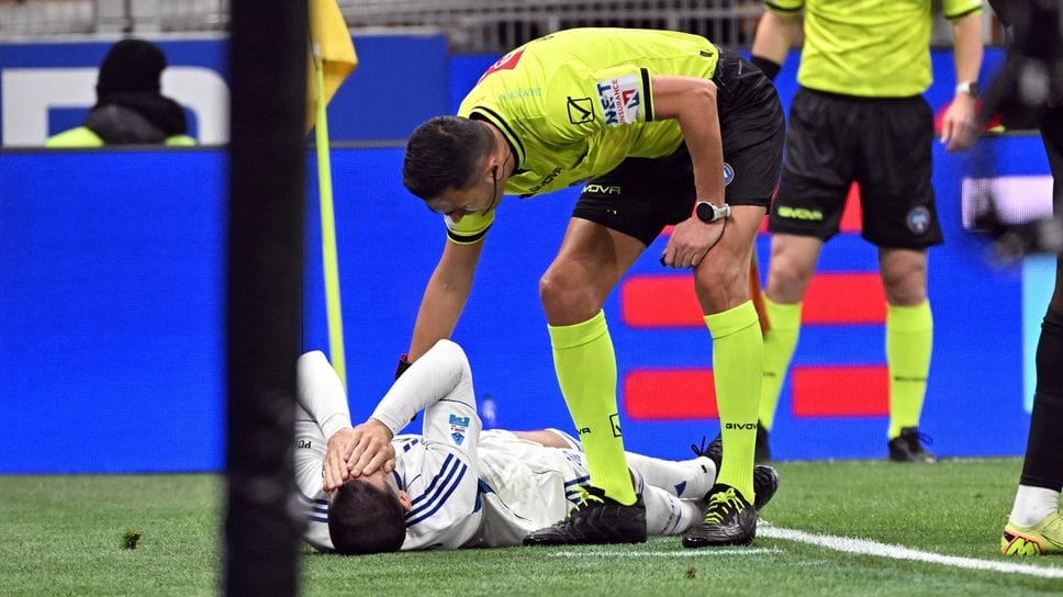 Il momento dell’infortunio di Alvaro Morata