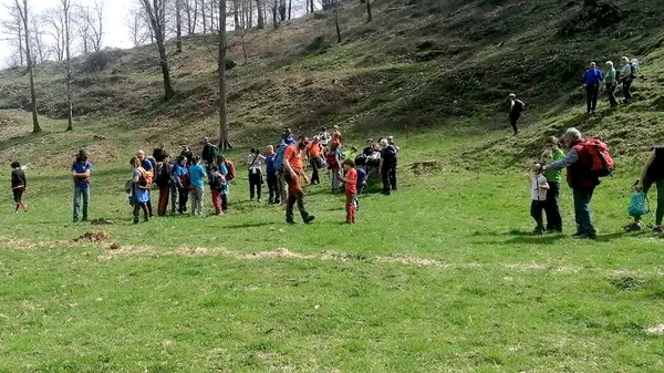 Un momento dell’escursione organizzata dal Cai