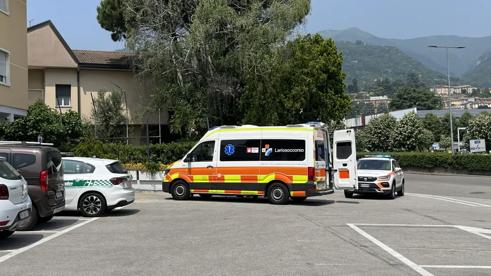 I soccorritori in viale Prealpi