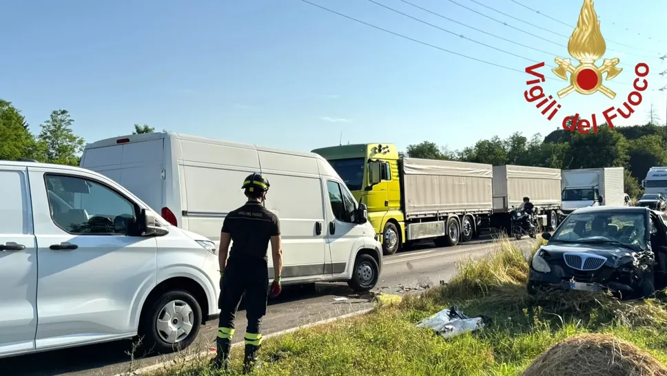 L’incidente delle 7.30 a Carugo