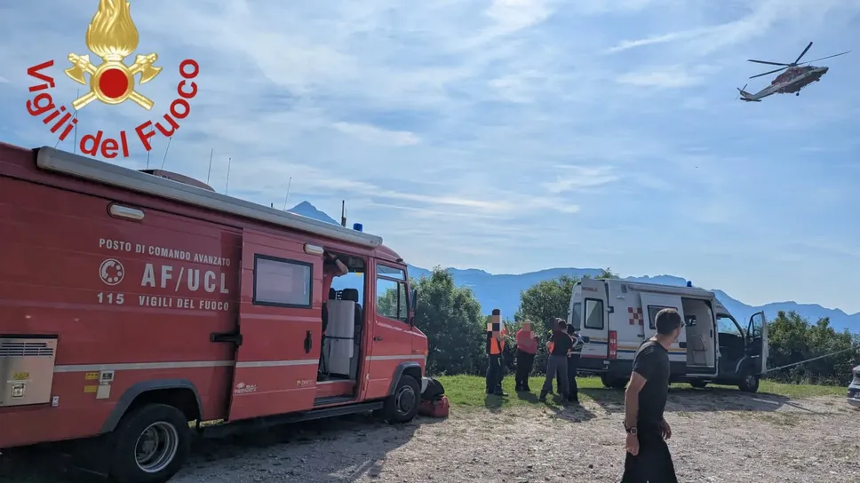 Le operazioni di ricerca dell’escursionista a Barni Le operazioni di ricerca dell’escursionista a Barni