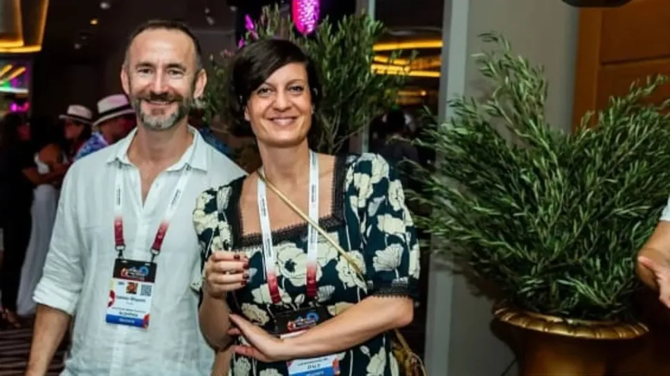 Alice Arduini a una fiera internazionale Alice Arduini a una fiera internazionale