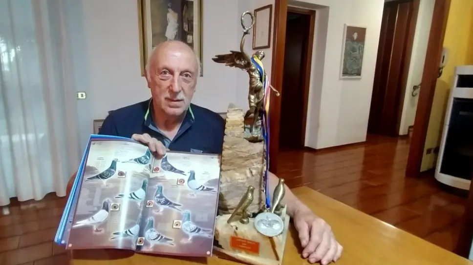Giuseppe Cogliati, allevatore di colombi viaggiatori