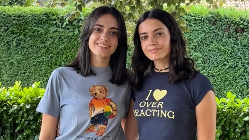 Da sinistra Martina Branca e la sorella Emma: doppio cento al Fermi Da sinistra Martina Branca e la sorella Emma: doppio cento al Fermi