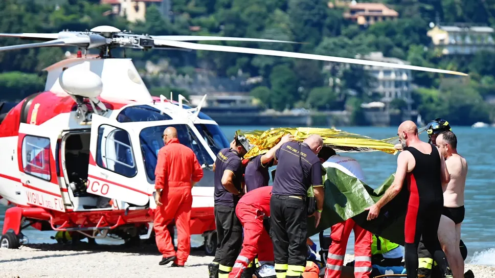 Un’immagine d’archivio di un soccorso sul lago