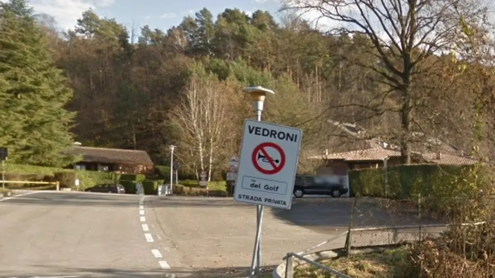 Il colpo in località Vedroni, zona ad alta densità di ville Il colpo in località Vedroni, zona ad alta densità di ville