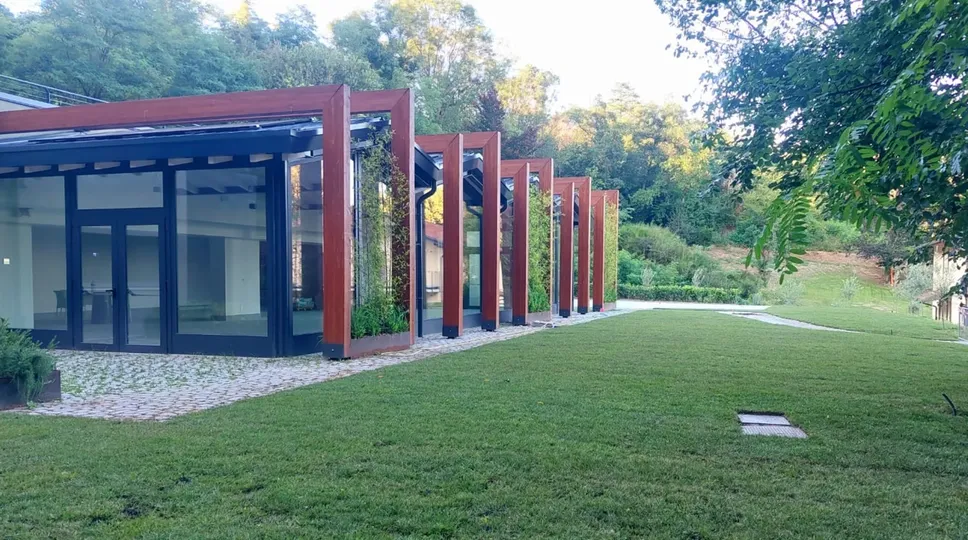 Uno scorcio del ristorante comunale in Spina Verde
