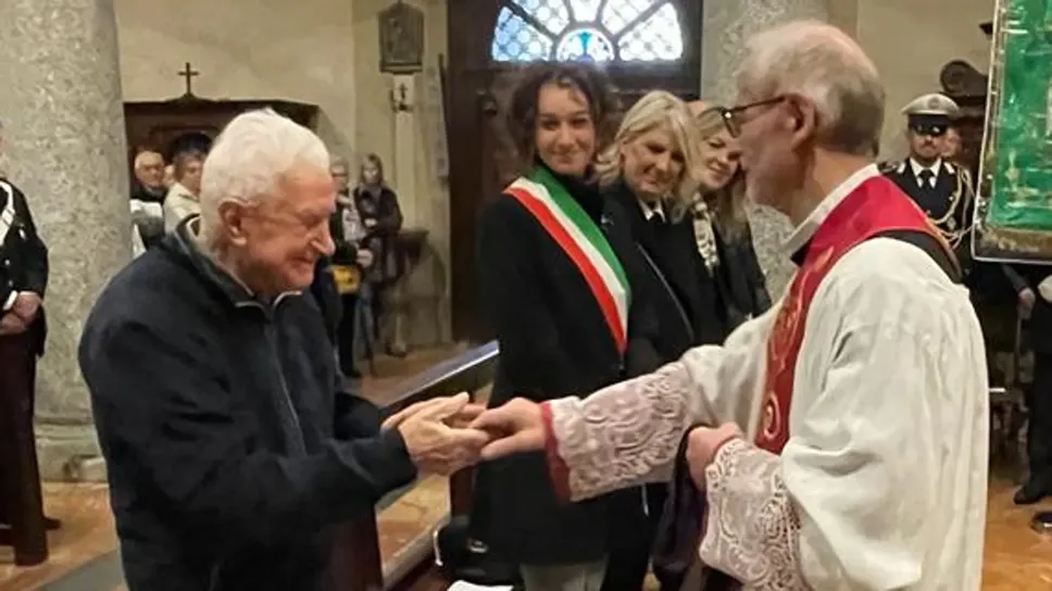 Don Lino Cerutti il giorno dell’ingresso di don Maurizio Pessina come prevosto Don Lino Cerutti il giorno dell’ingresso di don Maurizio Pessina come prevosto