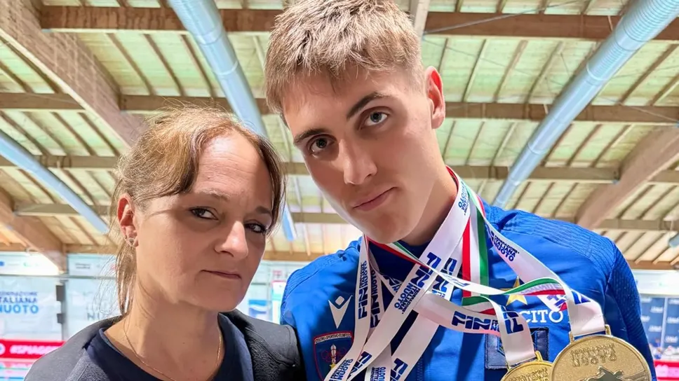 Verika Scorza e Christian Bacico, golden boy della Como Nuoto
