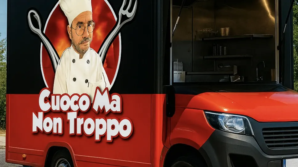 Il rendering mostra come sarebbe il suo food truck Il rendering mostra come sarebbe il suo food truck