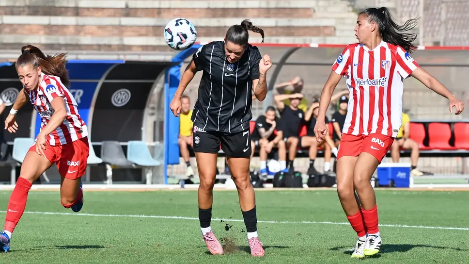 Nadine Nischler a segno nella sfida contro l’Atletico Madrid