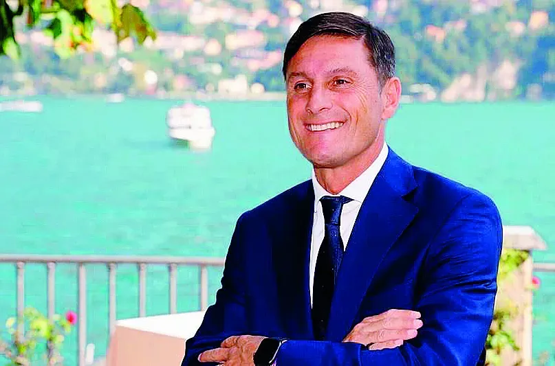 Javier Zanetti sul Lario: ex capitano dell’Inter, oggi è vicepresidente della società nerazzurra