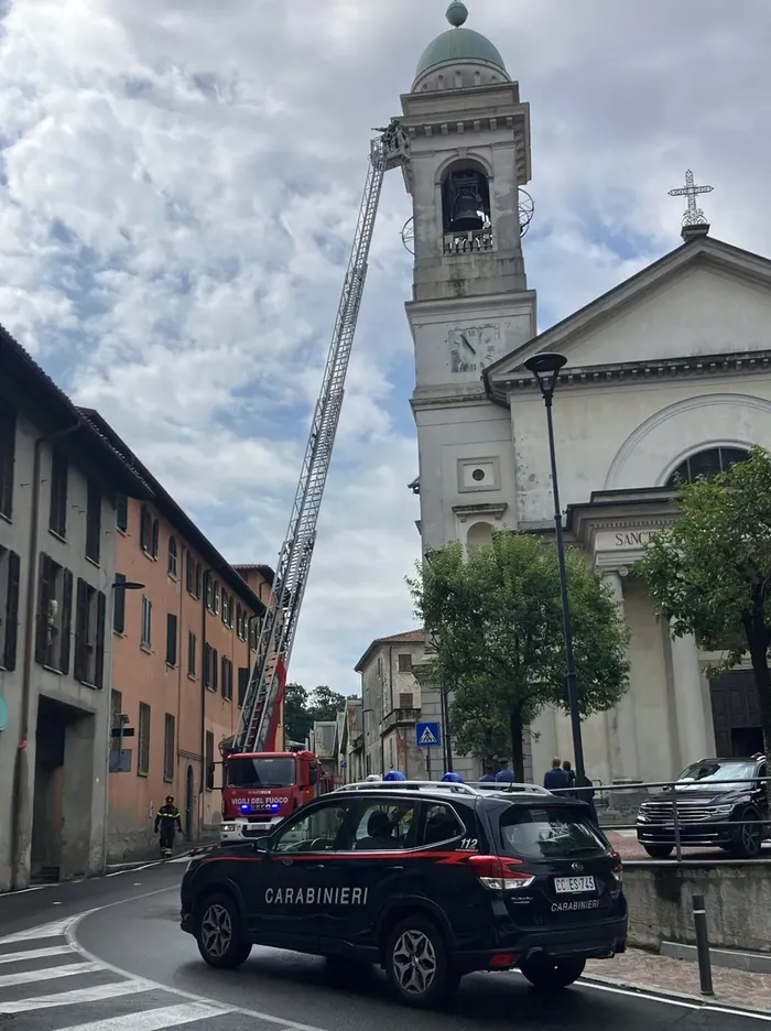 L’intervento dei vigili del fuoco