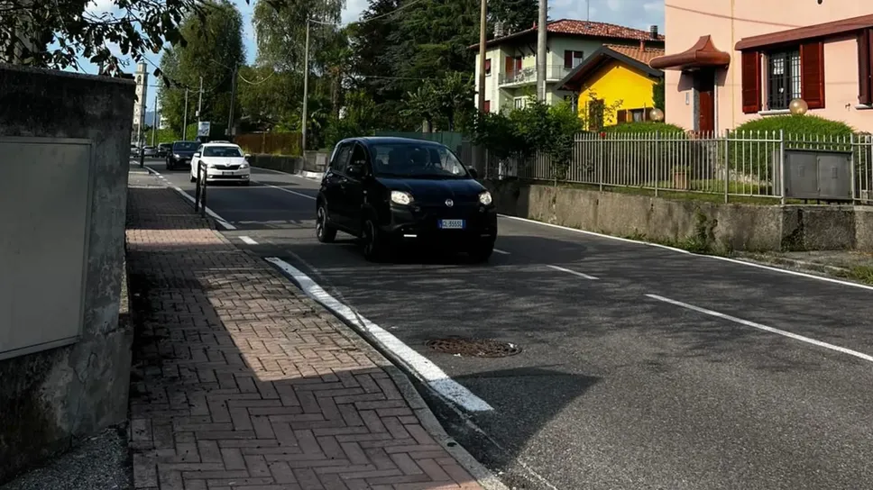 La via Mazzini, una delle strade maggiormente a rischio