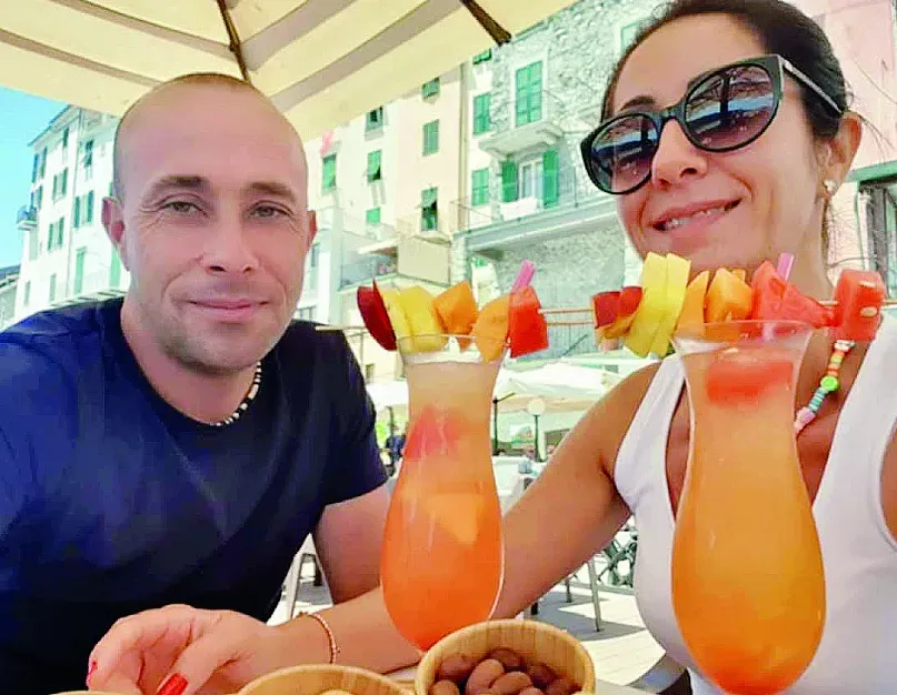 Samuele Guggia con a Cinzia Melis