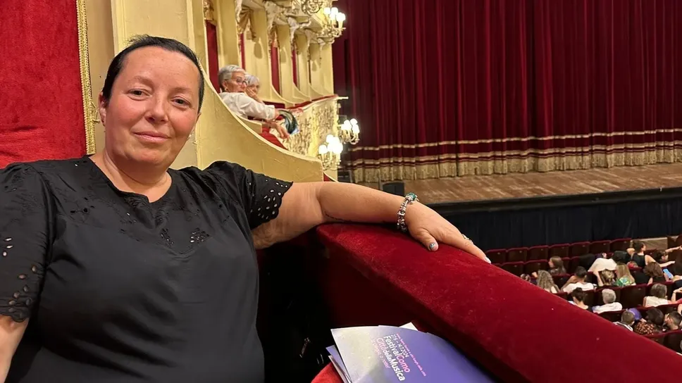 Una bella immagine di Cristina Maria Taroni a teatro Una bella immagine di Cristina Maria Taroni a teatro