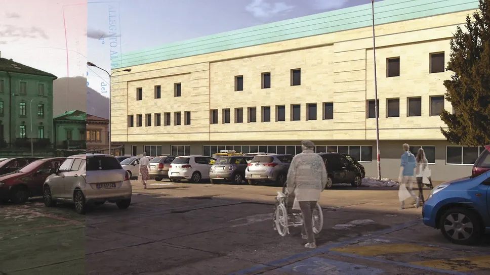 Un rendering del progetto del nuovo Pronto soccorso del Valduce Un rendering del progetto del nuovo Pronto soccorso del Valduce