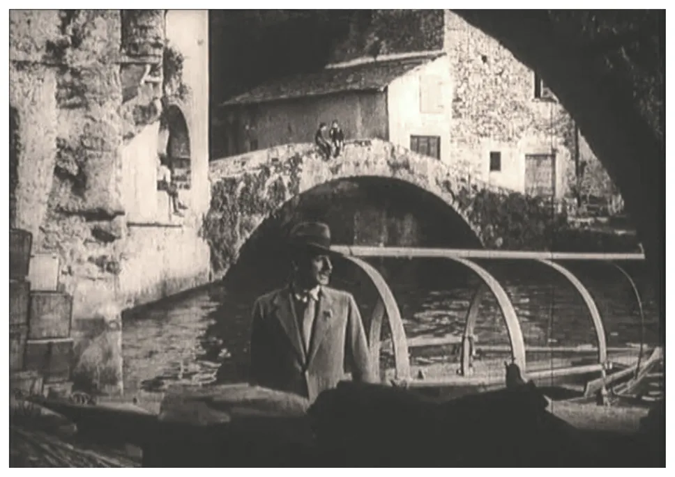 Una scena del film di Hitchcock “The Pleasure Garden” girata a Nesso