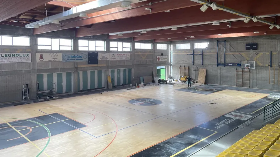 In dirittura i lavori nelle pertinenze del rettangolo di gioco