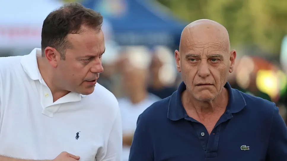 Eugenio Zoffili, capogruppo della Lega, con il sindaco Mauro Caprani