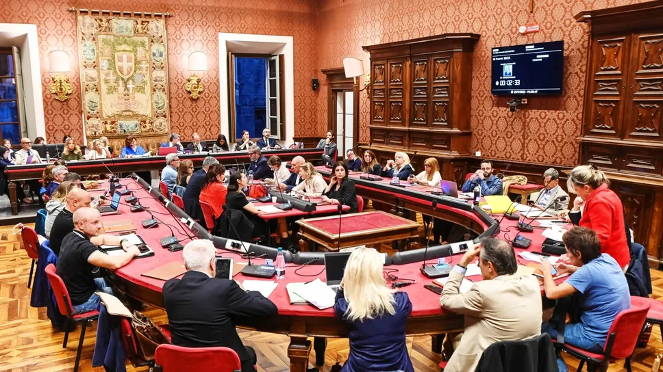 Una seduta del Consiglio comunale