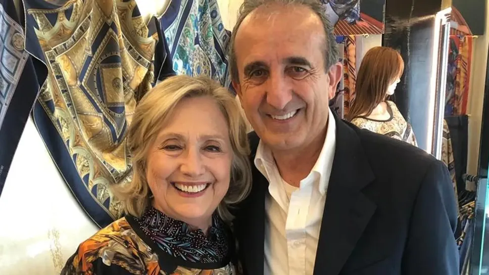 Pierangelo Masciadri a Bellagio con Hilary Clinton