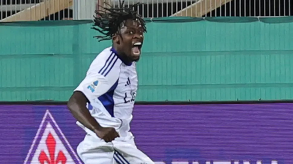 L’esultanza di Jayden Addai a Firenze