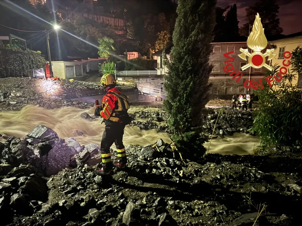 Gli interventi dei vigili del fuoco