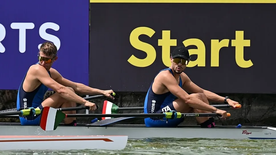 Gabriel Soares a destra  nella finale  B di ieri