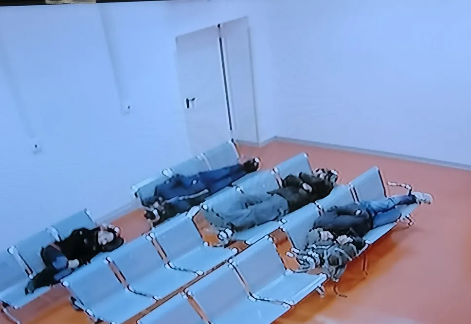 Nella sala d’aspetto del nuovo ambulatorio